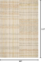 Loloi Chris Loves Julia Chris Collection CHR-04 Natural/Multi 7'-9'' x 9'-9'', .50" Pile Height, Area Rug