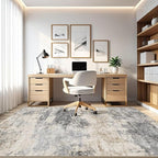 10x12 Area Rug Living Room: Washable Large Abstract Modern Soft Rug Stain Resistant Indoor Floor Non Slip Accent Carpet for Bedroom Nursery Playroom Dining Room Office Dorm Home House- Grey Brown