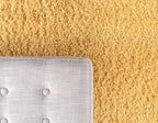 Unique Loom Davos Shag Collection Area Rug - Solid (10' x 13' 1" Rectangle, Sun Yellow)