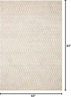 Loloi Kamala Collection KAM-05 Ivory/Natural 5'-3" x 7'-9" Area Rug