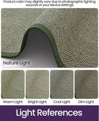 DEXI Ultra Thin Entryway Door Mat 36x56, Non Slip Rubber Backing Inside Entry Mat, Low Profile Easy Clean Dirt Trapper Doormat for Inside Entrance Patio, Green