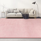 Large Area Rugs for Living Room Bedroom, 7x10 Feet Pink Rug, Minimalist Modern Shag Rug, Soft Thick Comfy Memory Foam Indoor Carpet, Non-Slip Washable Rug for Boys Girls Dorm Nursery Room Home Decor