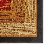 Home Dynamix Royalty Vega Contemporary Geometric Area Rug, Black/Brown, 7'8"x10'4"