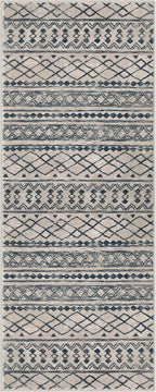 KUTA Moroccan Washable Hallway Runner Rug, 2x6 Non-Slip Vintage Light Brown Black Boho Rugs Kitchen Runners Ultra Soft Distressed Geometric Floor Carpet for Bedroom Laundry Living Room