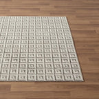 LUXE WEAVERS Geometric Greek Pattern Area Rug, Gray, 8'X10'
