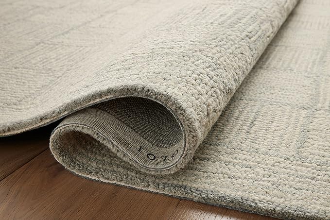 Loloi Chris Loves Julia Francis Collection FRA-03 Silver/Sky 2'-6" x 9'-9" Runner Rug