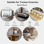 5ft Round Indoor Rug Non-Shedding Machine Washable，Low Pile Non-Slip Carpet with Tropical Floral Pattern，Soft Floor Mat for Living Room, Bedroom, Mudroom Easy Clean Home Decor