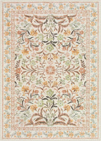 Lahome Fall Boho Washable Area Rugs 5x7 for Bedroom, Bohemian Brown Rugs for Living Room, Soft Floral Thin Carpet for Kids Room Apartment Dorm Home Decor, Ochre Fall