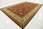 Unique Loom Voyage Collection Traditional Oriental Classic Intricate Design Area Rug (10' 6 x 16' 5 Rectangular, Terracotta/Ivory)