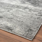 LUXE WEAVERS Euston Collection 7681 Dark Grey 6x9 Modern Abstract Area Rug