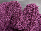 Unique Loom Solid Shag Collection Area Rug (5' 1" x 8' Rectangle Eggplant Purple)