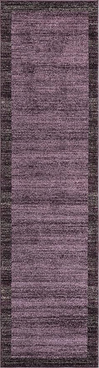 Rugs.com Angelica Collection Rug – 10 Ft Runner Violet Medium Rug Perfect for Hallways, Entryways