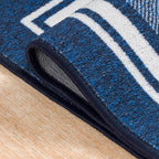 Beverly Rug Non Slip Area Rugs 2x3 Modern Bordered Non Skid Rubber Backing Soft Entryway Rug for Living Dining Room Easy to Clean Non Shedding Kitchen Bedroom Indoor Carpet 2 x 3 Navy