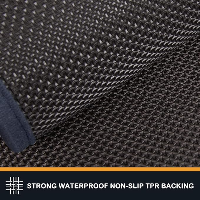 PURRUGS Dirt Trapping Door Mat 34" x 59", Non-Slip Machine Washable Entry Rug, Shoe Scraper, Dog Doormat, Super Absorbent Welcome Mat for Front & Back Door, Muddy Shoes & Paws, Navy Blue