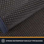 PURRUGS Dirt Trapping Door Mat 31.5" x 70", Non-Slip Machine Washable Entry Rug, Shoe Scraper, Dog Doormat, Super Absorbent Welcome Mat for Front & Back Door, Muddy Shoes & Paws, Navy Blue
