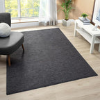 LUXE WEAVERS Modern Farmhouse Smoke 8x10 Washable Area Rug, Anti-Slip Diamond Pattern Carpet