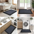 Washable Area Rug 48" x 72", Non Slip Kitchen Rug for Floor, Absorbent Entrance Runner Rug for Bedroom, Living Room, (Roll Packing)
