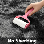 Large Shag Area Rugs 9 x 12, Tie-Dyed Plush Fuzzy Rugs for Living Room, Ultra Soft Fluffy Furry Rug for Bedroom, Indoor Carpet Nursery Rugs for Kids Room Home Decor, Dark Grey