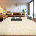 Area Rugs for Living Room, Shaggy Carpets for Living Room, Upgrade Non-Slip Plush Rugs for Kids' Room, Perfect Decor for Modern Home Light Champagne 4x6 Feet