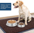 OLANLY Front Door Mat Indoor Outdoor Entrance, Waterproof Heavy Duty Doormat, Fade Resistant, Low Profile, Easy Clean Patio Porch Welcome Floor Mats for Entry, 47x30, Brown