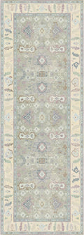 Kuden 2'6"x7' Runner Rug, Machine Washable Area Rug with Non-Slip Backing, Vintage Style, Soft, Easy Clean, Low Pile Rug for Hallway, Entryway, Kitchen, Bedroom