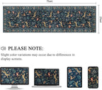 DUKINO Runner Rug, 2x7 Washable Kitchen Rugs for Hallways with Non Slip Backing, Soft Low Pile Vintage Animal Runner for Kitchen, Hallway, Entryway, Laundry, Bedroom, Navy Blue