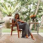 CAMILSON Outdoor Rug 10x14 Modern Area Rugs for Large Indoor and Outdoor Patios and Porches - Washable, Non-Shedding, Easy-to-Clean Outside Carpet (10 x 14, Medallion - Beige/White)