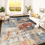 Istana 9x12 Area Rug - Multi/Red 9 x 12 Area Rugs for Living Room - Foldable 9x12 Rugs for Bedroom/Living Room Rug - Stain Resistant Washable Rugs - Eco-Friendly Area Rugs