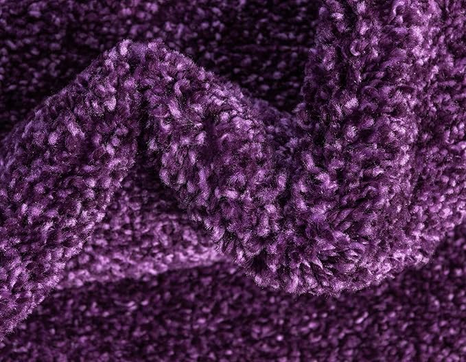Unique Loom Solo Collection Area Rug - Calabasas (5' 3" x 7' 7" Rectangle, Violet)
