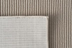Revival Rugs Stripe 6'7"x9' Washable Area Rug for Living Room Bedroom - 100% Recycled Oeko-TEX Certified, Medium Pile, Taupe