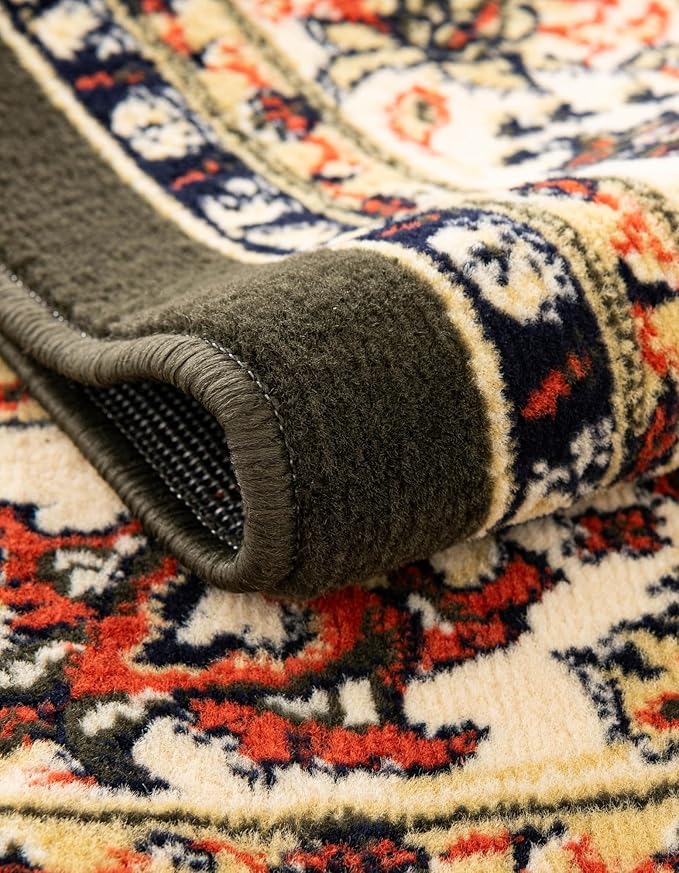Unique Loom Sialk Hill Collection Area Rug - Washington (2' 7" x 10' Runner Green/Hunter Green)