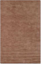 Hand Knotted Loom Wool ECO-Friendly Area Rugs - 5'x8', Rectangle, Light Brown Color, Solid Plain Design, High Pile Thick Handmade Anti Skid Rugs for Living Room (L00111)