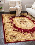 Rugs.com Chateau Collection Rug - 10' x 14' Red Medium Pile Rug