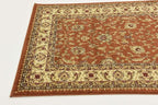 Unique Loom Voyage Collection Traditional Oriental Classic Intricate Design Area Rug (3' 3 x 5' 3 Rectangular, Terracotta/Ivory)