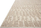 Loloi Amber Lewis Bexley Collection BEX-02 Taupe/Natural 11'-6" x 15' Area Rug Neutral, Textured, Living, Bedroom, Dining, Carpet