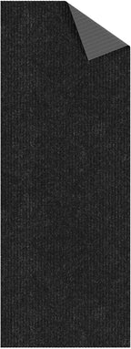Ottomanson 3'11" x 7' Mud Mat Area Rug Scraper Carpet - Non-Slip, Dirt Trapping for Indoor & Outdoor Use - Ideal for Entryway, Garage, Kitchen, Patio & High-Traffic Areas, Black