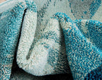 Unique Loom Positano Collection Coastal Modern Fish Light Blue Area Rug (5' x 8')