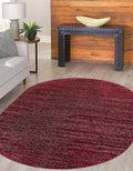 Unique Loom Finsbury Collection Area Rug - Kate (7' 10" x 10' Oval, Red)