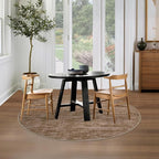 RUGSREAL Round Area Rug 3ft Solid Solor Rug for Entryway Washable Indoor Floor Carpet Contemporary Area Rug Modern Round Rug for Bedroom Living Room Kitchen Home Office, Taupe