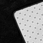 Large Shag Area Rugs 10 x 14, Tie-Dyed Plush Fuzzy Rug for Living Room, Ultra Soft Fluffy Furry Rugs for Bedroom, Anti-Skid Indoor Carpet Nursery Rugs for Kids Room Home Decor, Black