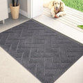PURRUGS Dirt Trapping Door Mat 24" x 35.5", Non-Slip Machine Washable Entry Rug, Shoe Scraper, Dog Doormat, Super Absorbent Welcome Mat for Front & Back Door, Muddy Wet Shoes & Paws
