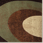 Home Dynamix Tribeca Slade Contemporary Abstract Area Rug, Brown/Green, 9'2"x12'5"