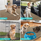 OLANLY Dog Door Mat for Muddy Paws 32x20, Absorbs Moisture and Dirt, Absorbent Non-Slip Washable Doormat, Quick Dry Chenille Mud Mat for Dogs, Entry Indoor Entryway Carpet for Inside Floor, Tan