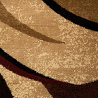 Home Dynamix HD5382 Tribeca Collection 3-Piece Area Rug Set, Brown/Red