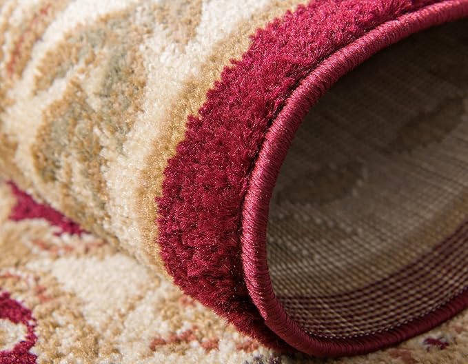 Rugs.com Chateau Collection Rug – 6 Ft Square Light Blue Medium Rug Perfect for Living Rooms, Kitchens, Entryways