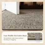 MontVoo Door Mat Indoor Entrance Doormat, Absorbent Durable Rubber Non Slip Front Door Mat for Inside Entry Entryway Dirt Trapper Welcome Mat, Grey Brown 17''x30''