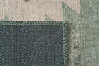 Revival Rugs Flam 10'x13' Zero-Shedding Area Rug for Living Room Bedroom - Oeko-TEX Certified, Low Pile, Spot Clean, Green