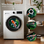 Green Pond Koi Fish Area Carpet, 4x5ft, 3D Realistic Underwater Koi Printed Carpets, Chinese Natural Landscape Soft Low Pile Rug, with Non Slip Backing Pet Friendly Rugs for Entryway