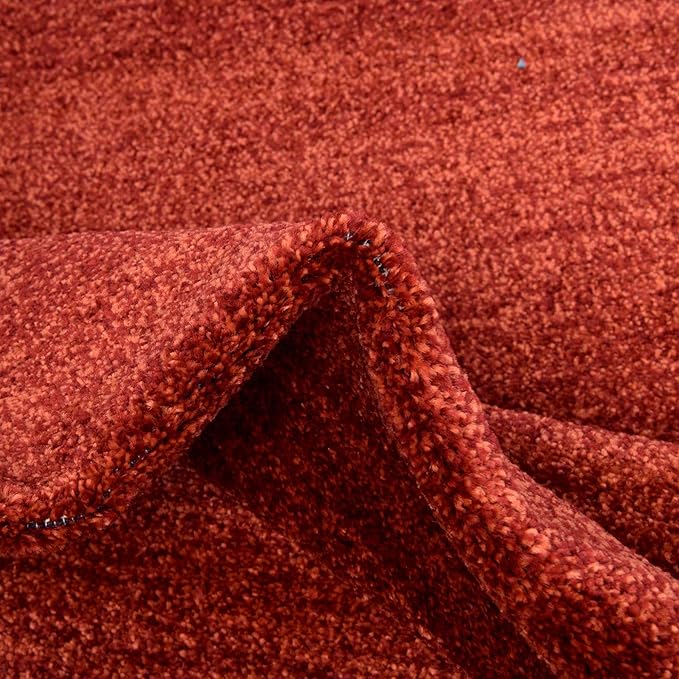 Rugs.com Angelica Collection Rug – 8' x 11' Terracotta Medium Rug Perfect for Living Rooms, Large Dining Rooms, Open Floorplans