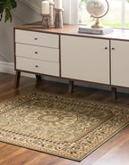 Unique Loom Versailles Collection Traditional Classic Medallion Floral Motif Area Rug (6' 0 x 6' 0 Square, Green/ Ivory)